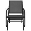 vidaXL Chaise oscillante de jardin noir 61x76x87 cm textilène/acier