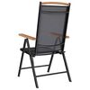 vidaXL Chaises de jardin pliables lot de 2 aluminium et textilène noir