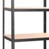 vidaXL Étagère résistante à 5 niveaux Gris Acier et bois d'ingénierie