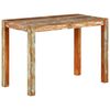 vidaXL Table de salle à manger 110x55x76cm Bois massif de récupération