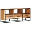 vidaXL Meuble TV 110x30x45 cm Bois d'acacia massif