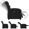 vidaXL Fauteuil inclinable noir similicuir