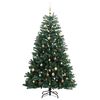 vidaXL Sapin de No&euml;l artificiel articul&eacute; 300 LED et boules 210 cm