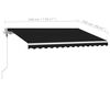 vidaXL Auvent automatique sur pied 300x250 cm anthracite
