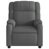 vidaXL Fauteuil inclinable de massage &eacute;lectrique gris fonc&eacute; tissu