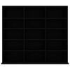vidaXL Armoire &agrave; CD Noir 100x23x89,5 cm Agglom&eacute;r&eacute;