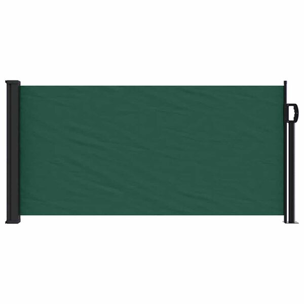 vidaXL Auvent lat&eacute;ral r&eacute;tractable vert fonc&eacute; 100x300 cm