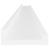 vidaXL &Eacute;tag&egrave;res murales 2 pcs Blanc 115x9x3 cm
