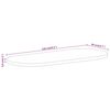 vidaXL Dessus de table 110x40x3,8 cm ovale bois massif de manguier