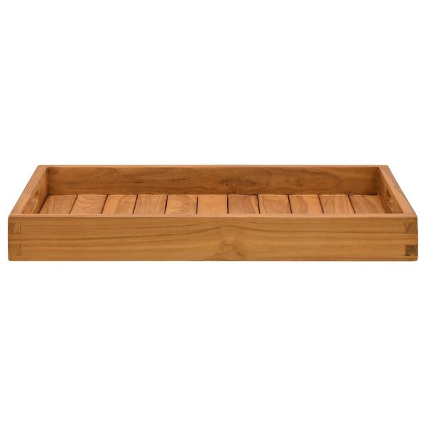 vidaXL Plateau de service 60x35 cm Bois de teck massif