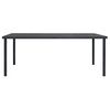 vidaXL Table &agrave; d&icirc;ner d'ext&eacute;rieur Anthracite 190x90x74 cm Acier