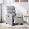 vidaXL Fauteuil inclinable &eacute;lectrique gris clair tissu