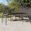 vidaXL Table de Jardin Gris 250 x 100 x 75 cm polyrotin
