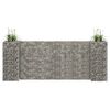 vidaXL Jardini&egrave;re &agrave; gabion en H Fil d'acier 260x40x100 cm