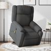 vidaXL Fauteuil inclinable de massage gris fonc&eacute; tissu