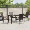 vidaXL Ensemble de salle &agrave; manger pour jardin 5 pcs Marron