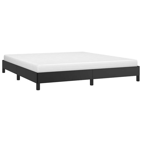 vidaXL Cadre de lit sans matelas noir California similicuir