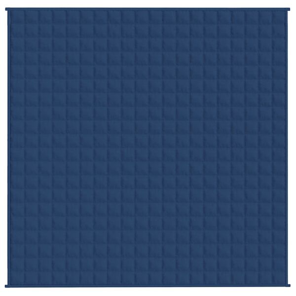 vidaXL Couverture lest&eacute;e Bleu 200x200 cm 13 kg Tissu