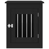 vidaXL Meuble de cage pour chiens noir 55x75x65 cm bois d'ing&eacute;nierie