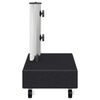 vidaXL Socle de parasol Noir 45x25x8 cm Granite