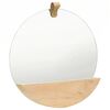 322801 vidaXL Wall Mirror Solid Pinewood 35 cm