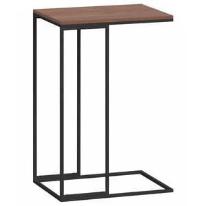 vidaXL Table d'appoint Noir 40x30x59 cm Bois d'ing&eacute;nierie