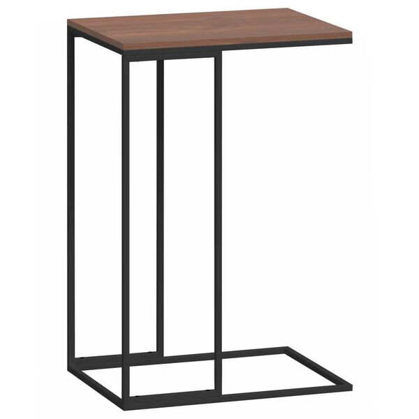 vidaXL Table d'appoint Noir 40x30x59 cm Bois d'ing&eacute;nierie