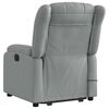 vidaXL Fauteuil inclinable de massage gris clair tissu