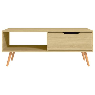 vidaXL Table basse Chêne Sonoma 100x49,5x43 cm Bois d'ingénierie