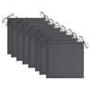 vidaXL Chaises de jardin empilables avec coussins lot de 8 Teck solide