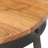 vidaXL Table basse &Oslash;68x43 cm Bois d'acacia solide