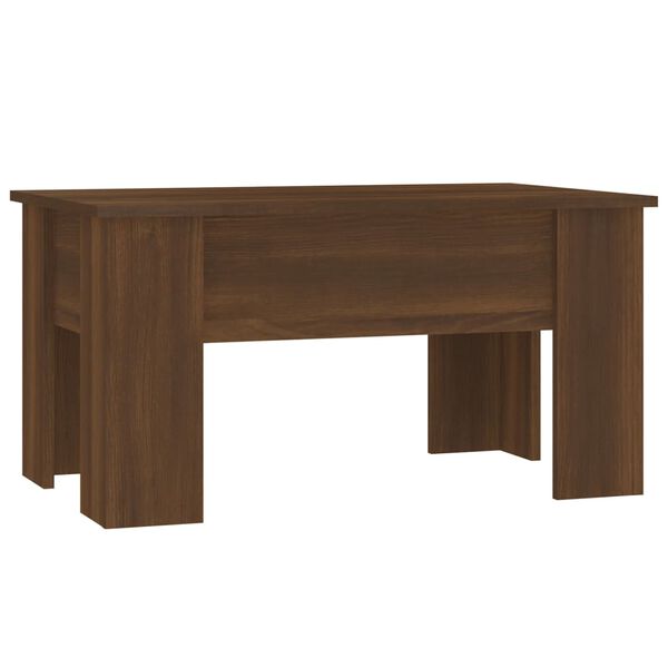 vidaXL Table basse Ch&ecirc;ne marron 79x49x41 cm Bois d'ing&eacute;nierie