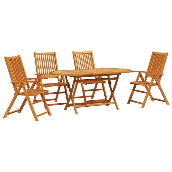 vidaXL Ensemble de salle à manger pour jardin 5 pcs Marron