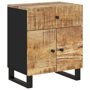 vidaXL Table de chevet 50x33x60 cm Bois de manguier et d'ingénierie