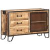 vidaXL Buffet 100x31x60 cm Bois de manguier massif brut
