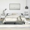 vidaXL Cadre de lit sans matelas gris fonc&eacute; velours