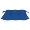 vidaXL Chaises de jardin et coussins bleu lot de 8 Bois de teck massif