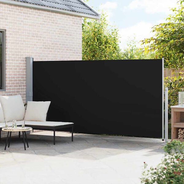 vidaXL Auvent lat&eacute;ral r&eacute;tractable 160 x 500 cm Noir