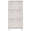 vidaXL Armoire à chaussures HAMAR Blanc 59,5x35x117 cm Bois de pin