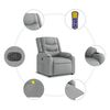 vidaXL Fauteuil inclinable de massage en tissu gris clair