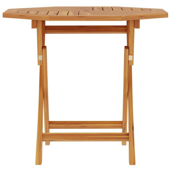 vidaXL Table pliable de jardin 85x85x76 cm Bois de teck solide