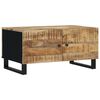 vidaXL Table basse 80x50x40 cm Bois de manguier solide et d'ing&eacute;nierie