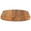 vidaXL Dessus de table 80x40x2,5 cm ovale bois massif de manguier