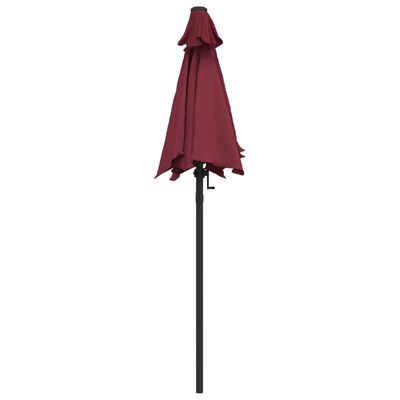 vidaXL Parasol Bordeaux 200x224 cm Aluminium