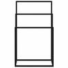 vidaXL Porte-serviettes sur pied Noir 48x24x79 cm Fer