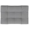 vidaXL Coussin de palette gris 120x80x12 cm tissu