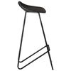 vidaXL Tabourets de bar lot de 2 noir cuir v&eacute;ritable