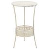 vidaXL Table de bistro Style vintage Ronde M&eacute;tal 40x70 cm Blanc
