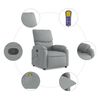 vidaXL Fauteuil inclinable de massage gris clair tissu