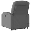 vidaXL Fauteuil inclinable de massage &eacute;lectrique gris fonc&eacute; tissu